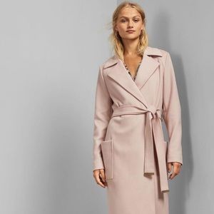 🆕 Ted Baker London Wide Collar Brushed Wrap Coat